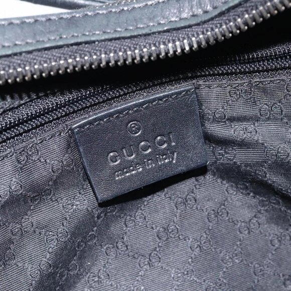 GUCCI Web Sherry Line Shoulder Bag Canvas Black Red Green - Picture 12 of 16